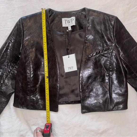 TWP Cropped Leather Jacket - Picture 8 of 9
